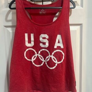 Red Olympic Tank Top